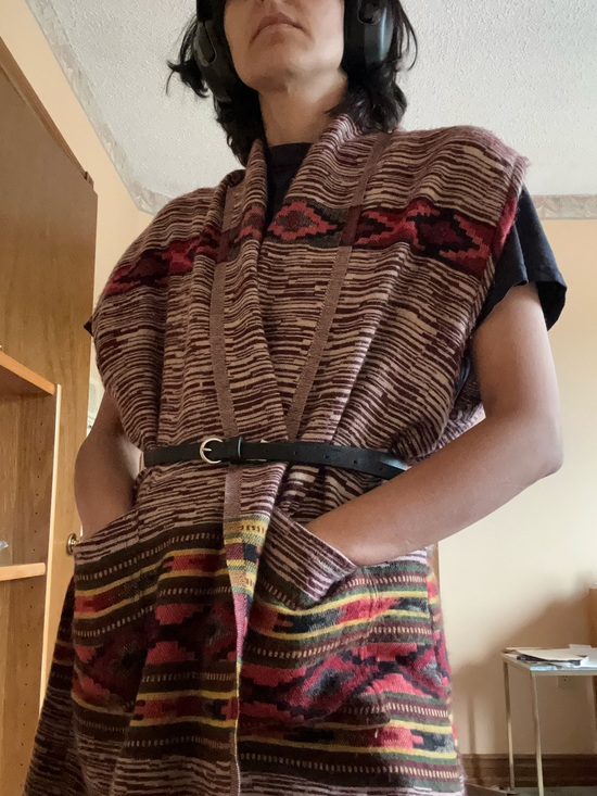 Jackets & Blazers - Cozy Southwestern Knit Vest with Pockets